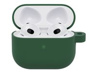 OtterBox - Taske til trådløse øretelefoner - polykarbonat, syntetisk gummi - misundelsesgrøn - for Apple AirPods (3. generation) 77-90310