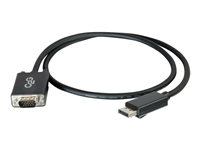 C2G DisplayPort Male to VGA Male Adapter Cable - DisplayPort kabel - DisplayPort (han) til HD-15 (VGA) (han) - 3 m - sort 84333