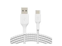 Belkin BoostCharge - USB-kabel - USB-C (han) til USB (han) - 1 m - hvid CAB002BT1MWH