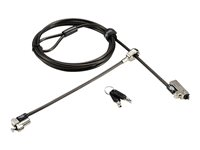 Kensington Slim NanoSaver 2.0 Dual Headed Lock - Sikkerhedskabelslås - administratornøgle K65024S