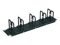 Eaton Tripp Lite Series Rack Enclosure Cabinet Horizontal Cable Ring Flexible 2URM - Kabeladministrationspakke for rack - sort - 2U - 19" SRCABLERING2U