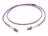 C2G 2m LC/LC OM4 LSZH Fibre Patch - Purple - Patchkabel - LC multimodus (han) til LC multimodus (han) - 2 m - 2 m. - fiberoptik - duplex - 50 / 125 my - OM4 - lilla 81750
