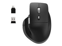 PORT Connect Professional ULTIMATE - Mus - genopladelig - optisk - 6 knapper - trådløs - 2.4 GHz, Bluetooth - trådløs modtager (USB) 910203