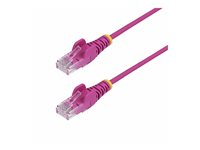 StarTech.com 5m Pink Slim CAT6 Ethernet Cable, Snagless, 28AWG, LSZH - Patchkabel - RJ-45 (han) til RJ-45 (han) - 5 m - 3.6 mm - UTP - CAT 5/5e/6 - IEEE 802.3bt - halogenfri, knastfri - pink N6PAT5MPKS