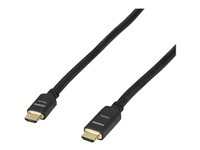 StarTech.com 65 ft (20m) High Speed HDMI Cable - Male to Male - Active - 28AWG - CL2 Rated In-wall Installation - Ultra HD 4K x 2K - Active HDMI Cable (HDMM20MA) - HDMI-kabel - HDMI han til HDMI han - 20 m - dobbelt afskærmet - sort HDMM20MA