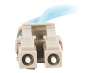 C2G LC-LC 10Gb 50/125 OM3 Duplex Multimode PVC Fiber Optic Cable (LSZH) - Netværkskabel - LC multimodus (han) til LC multimodus (han) - 7 m. - fiberoptik - duplex - 50 / 125 my - OM3 - halogenfri - akvamarin 85553
