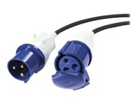APC Modular IT Power Distribution Cable Extender - Forlængerkabel til strøm - IEC 60309 16A (han) til IEC 60309 16A (hun) - AC 400 V - 6 m - for P/N: SY16K48H-PDNB, SY32K48H-PDNB, SY48K48H-PDNB, SY64K96H-NB, SY96K160H-NB, SY96K96H-NB PDX516IEC-600