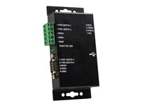 StarTech.com 1 Port Metal Industrial USB to RS422/RS485 Serial Adapter w/ Isolation (ICUSB422IS) - Seriel adapter - USB - RS-422, RS-485 - sort ICUSB422IS