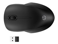 HP 255 - Mus - 3 knapper - trådløs - Bluetooth, 2.4 GHz - trådløs modtager (USB) - sort - Smart Buy 8R3U1UT