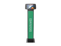 Compulocks iPad 10.2" Space Enclosure Brandable Floor Stand - Kiosk - Anti-Theft - for tablet - låsbar - højglansaluminium - sort - skærmstørrelse: 10.2" - gulvstående - for Apple 10.2-inch iPad (7. generation, 8. generation, 9. generation) 140B102IPDSB