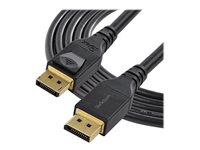 StarTech.com 13ft/4m VESA Certified DisplayPort 1.4 Cable, 8K 60Hz HBR3 HDR, Super UHD DisplayPort to DisplayPort Monitor Cord, Ultra HD 4K 120Hz DP 1.4 Video Cable M/M DP Connectors - DP 1.4 Latching Cable - DisplayPort kabel - DisplayPort (han) haspet til DisplayPort (han) haspet - DisplayPort 1.4 - 4 m - 8K support - sort DP14MM4M