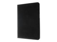 Insmat - Flipomslag til tablet - papir, karton, læder, termoplastisk polyuretan (TPU) - sort - for Samsung Galaxy Tab S8, Tab S9 652-1290