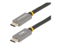 StarTech.com 3ft (1m) USB4 Cable, USB-IF Certified USB-C Cable, 40 Gbps, USB Type-C Data Transfer Cable, 100W Power Delivery, 8K 60Hz, Compatible w/Thunderbolt 4/3/USB 3.2 - USB C to C cable (CC1M-40G-USB-CABLE) - USB-kabel - USB-C (han) til USB-C (han) - USB 2.0 / USB 3.1 / USB 3.2 / USB4 / Thunderbolt 3 / Thunderbolt 4 - 1 m - 4K support, 8K support, USB Power Delivery (100 W), op til 40 Gbps datatransferhastighed - sort CC1M-40G-USB-CABLE