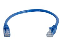 C2G Cat5e Booted Unshielded (UTP) Network Patch Cable - Patchkabel - RJ-45 (han) til RJ-45 (han) - 3 m - UTP - CAT 5e - formet, knastfri, strenget - blå 83164