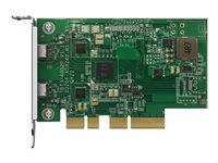 QNAP QXP-T32P - Thunderbolt adapter - PCIe 3.0 x4 lavprofil - Thunderbolt 3 x 2 - for QNAP TVS-h1288X, TVS-H1688X QXP-T32P