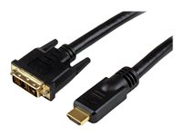 StarTech.com 5m High Speed HDMI Cable to DVI Digital Video Monitor - Adapterkabel - HDMI han til DVI-D han - 5 m - afskærmet - sort HDDVIMM5M