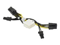 Supermicro - Strømforsyningsadapter - 8 pin intern strøm (hun) til 8 pin PCIe-strøm (6+2) (han) - 5 cm CBL-PWEX-1040