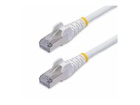 StarTech.com 12m White CAT8 Ethernet Cable, Snagless, S/FTP, 25G/40G - Patchkabel - RJ-45 (han) til RJ-45 (han) - 12 m - 5.6 mm - S/FTP - CAT 5/5e/6/6a/8 - IEEE 802.3bt/IEEE 802.3ba - halogenfri, knastfri - hvid NLWH-12M-CAT8-PATCH