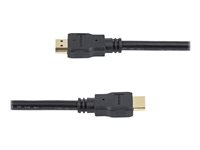 StarTech.com 1.5m High Speed HDMI Cable - Ultra HD 4k x 2k HDMI Cable - HDMI to HDMI M/M - 5 ft HDMI 1.4 Cable - Audio/Video Gold-Plated (HDMM150CM) - HDMI-kabel - HDMI han til HDMI han - 1.5 m - dobbelt afskærmet - sort - for P/N: MSTCDP122HD HDMM150CM