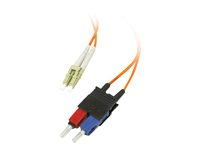 C2G Low-Smoke Zero-Halogen - Patchkabel - LC multimodus (han) til SC multimodus (han) - 1 m. - fiberoptik - 62,5 / 125 my - orange 85255