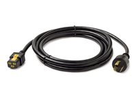 APC - Strømkabel - IEC 60320 C19 til NEMA L6-20 (han) - AC 240 V - 20 A - 3 m - sort - for P/N: SMT2200I-AR, SMT2200R2I-AR, SMT3000I-AR, SMT3000R2I-AR, SMX3000HVTUS, SRT10RMXLIX806 AP8753
