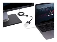 StarTech.com USB-C to VGA Adapter - White - 1080p - Video Converter For Your MacBook Pro / Projector / VGA Display (CDP2VGAW) - USB / VGA adapter - 24 pin USB-C (han) til HD-15 (VGA) (hun) - USB 3.1 Gen 1 / Thunderbolt 3 - 17.5 m - 1920 x 1200 (WUXGA) support, USB-strøm - hvid - for P/N: TB3DK2DPPD, TB3DK2DPPDUE, TB3DK2DPW, TB3DK2DPWUE, TB3DKDPMAW, TB3DKDPMAWUE CDP2VGAW