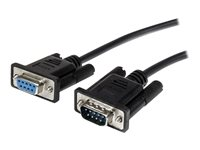 StarTech.com 0.5m Black Straight Through DB9 RS232 Serial Cable - DB9 RS232 Serial Extension Cable - Male to Female Cable - 50cm (MXT10050CMBK) - Serielforlængerkabel - DB-9 (han) til DB-9 (hun) - 50 cm - sort - for P/N: 1P3FPC-USB-SERIAL, IC232TTL, ICUSB2321F, ICUSB2324, ICUSB2324I, ICUSB232D, ICUSB232V2 MXT10050CMBK