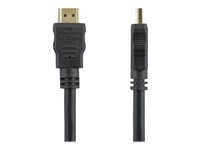 StarTech.com 2m 4K High Speed HDMI Cable - Gold Plated - UHD 4K x 2K - Premium HDMI Video Cable for Your TV, Monitor or Display (HDMM2M) - HDMI-kabel - HDMI han til HDMI han - 2 m - afskærmet - sort - for P/N: CDPVGDVHDBP, DK30CH2DPPDU, DK30CHDPPDUE, DKWG30DPHPD, DKWG30DPHPDU, VHDCI24HD HDMM2M
