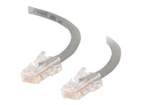 C2G Cat5e Non-Booted Unshielded (UTP) Network Crossover Patch Cable - Krydskabel - RJ-45 (han) til RJ-45 (han) - 50 cm - UTP - CAT 5e - strenget, uniboot - grå 83280