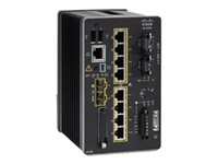 Cisco Catalyst IE3200 Rugged Series - Network Essentials - switch - Administreret - 8 x 10/100/1000 + 2 x Gigabit SFP - DIN monterbar på skinne - DC power IE-3200-8T2S-E