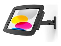 Compulocks iPad Mini 8.3" Space Enclosure Swing Wall Mount - Monteringssæt (drejelig arm, indelukke, svingarm) - for tablet - låsbar - højglansaluminium - sort - skærmstørrelse: 8.3" - vægmonterbar, overflademonterbar, på disk - for Apple iPad mini (6. generation) 827B830IPMSB