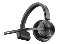 Poly Voyager 4320 - Voyager 4300 series - headset - på øret - Bluetooth - trådløs, kablet - USB-C - sort - Certified for Microsoft Teams, Zoom Certified 76U50AA