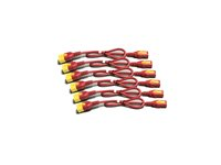 APC - Strømkabelpakke - power IEC 60320 C13 til IEC 60320 C14 - 10 A - 1.8 m - rød - for P/N: SCL500RMI1UC, SCL500RMI1UNC, SMT3000I-AR, SMT3000R2I-AR, SMTL750RMI2UC, SRT1500RMXLI AP8706S-WWX340