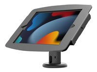 Compulocks iPad Mini 8.3" Space Enclosure Tilting Stand 4" - Stativ - for tablet - låsbar - højglansaluminium - sort - skærmstørrelse: 8.3" - skrivebordsmonterbar, basemontering - for Apple iPad mini (6. generation) TCDP04830IPMSB