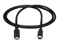 StarTech.com 1m / 3.3ft USB-C to Mini DisplayPort Cable - 4K 60Hz - Black - USB 3.1 Type C to mDP Adapter (CDP2MDPMM1MB) - Adapterkabel - USB-C (han) til Mini DisplayPort (han) - USB 3.1 / Thunderbolt 3 / DisplayPort 1.2 - 1 m - 4K60 Hz (3840 x 2160) support - sort CDP2MDPMM1MB