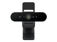 Logitech BRIO 4K - Live streaming-kamera - farve - 13.000.000 pixel - 3840 x 2160 - audio - USB-C 960-001746