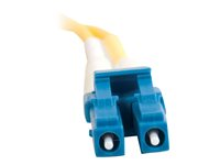 C2G LC-LC 9/125 OS1 Duplex Singlemode PVC Fiber Optic Cable (LSZH) - Patchkabel - LC enkelttilstand (han) til LC enkelttilstand (han) - 30 m. - fiberoptik - duplex - 9 / 125 micron - OS1 - halogenfri - gul 85612