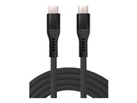 Insmat - USB-kabel - 24 pin USB-C (han) til 24 pin USB-C (han) - USB 2.0 - 48 V - 5 A - 1 m - op til 480 Mbps, USB Power Delivery (240 W) - sort 133-1045