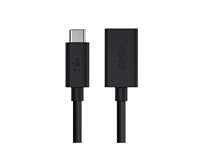 Belkin 3.0 USB-C to USB-A Adapter - USB adapter - USB-C (han) omvendelig til USB Type A (hun) - USB 3.0 - 3 A - sort F2CU036BTBLK