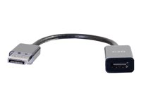 C2G 8in DisplayPort to HDMI Adapter - DP to HDMI Adapter - DisplayPort 1.2a HDMI 1.4b - 4K 30Hz - M/F - Videoadapter - DisplayPort han til HDMI hun - 20.3 cm - sort - 4K support, passivt 54431