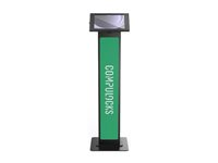 Compulocks Surface Pro 8-11 Apex Enclosure Brandable Floor Stand - Stativ - for tablet - kan brandes - låsbar - metalramme - sort - skærmstørrelse: 13" - gulvstående - for Microsoft Surface Pro 8, Pro 9 140B580APXB