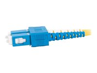 C2G SC-SC 9/125 OS1 Duplex Singlemode PVC Fiber Optic Cable (LSZH) - Patchkabel - SC enkelttilstand (han) til SC enkelttilstand (han) - 10 m - 10 m. - fiberoptik - duplex - 9 / 125 micron - OS1 - halogenfri - gul 85573