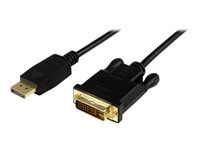 StarTech.com 6 ft DisplayPort to DVI Active Adapter Converter Cable - 6ft (1.8m) Active DP to DVI M/M Cable for PC - 1920x1200 - Black (DP2DVIMM6BS) - Display kabel - DisplayPort (han) til DVI-D (han) - 1.8 m - aktiv - sort - for P/N: TB3CDK2DP, TB3CDK2DPUE, TB3CDOCKDP, TB3DK2DHV, TB3DK2DHVUE, TB3DKDPMAW, TB3DKDPMAWUE DP2DVIMM6BS