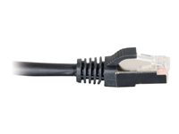 C2G Cat5e Booted Shielded (STP) Network Patch Cable - Patchkabel - RJ-45 (han) til RJ-45 (han) - 7 m - STP - CAT 5e - formet - sort 83855