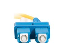 C2G SC-SC 9/125 OS1 Duplex Singlemode PVC Fiber Optic Cable (LSZH) - Patchkabel - SC enkelttilstand (han) til SC enkelttilstand (han) - 10 m. - fiberoptik - duplex - 9 / 125 micron - OS1 - halogenfri - gul 85573