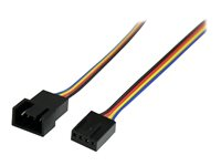 StarTech.com 12in 4 Pin Fan Power Extension Cable - M/F - Fan power extension cable - 4 pin PWM (M) to 4 pin PWM (F) - FAN4EXT12 - Forlængerkabel til blæserstrøm - 4 pin PWM (han) til 4 pin PWM (hun) - 30.5 cm FAN4EXT12