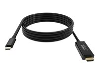 VISION Professional - Videokabel - 24 pin USB-C han til HDMI han - 2 m - sort - 4K support TC 2MUSBCHDMI/BL