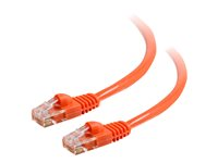 C2G Cat5e Booted Unshielded (UTP) Network Patch Cable - Patchkabel - RJ-45 (han) til RJ-45 (han) - 7 m - UTP - CAT 5e - formet, knastfri, strenget - orange 83608