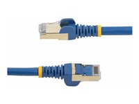 StarTech.com 7m CAT6A Ethernet Cable, 10 Gigabit Shielded Snagless RJ45 100W PoE Patch Cord, CAT 6A 10GbE STP Network Cable w/Strain Relief, Blue, Fluke Tested/UL Certified Wiring/TIA - Category 6A - 26AWG (6ASPAT7MBL) - Patchkabel - RJ-45 (han) til RJ-45 (han) - 7 m - STP - CAT 6a - formet, knastfri - blå 6ASPAT7MBL