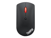 Lenovo ThinkPad Silent - Mus - højre- og venstrehåndet - blå optisk - 3 knapper - trådløs - Bluetooth 5.0 - sort - detailsalg 4Y50X88822